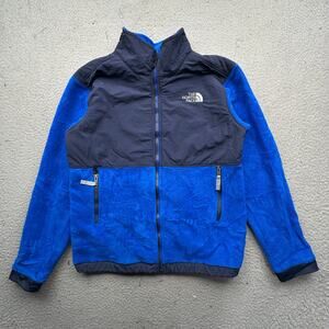 The North Face Denali Full Zip Blue Jacket Boys Youth Large 14/16 Fleece